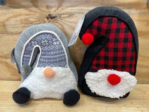 lot 97 image: Lot of 2 - Decorative Stuffed Gnomes