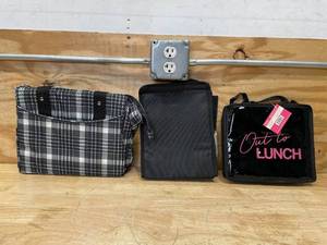 lot 98 image: Lot of 3 - Insulated Lunch Bags