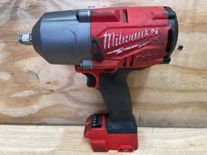 lot 14 image: Milwaukee M18 18-Volt Lithium-Ion Brushless 12 in. High Torque Impact Wrench with Friction Ring Model # 2767-20 - Tool-Only