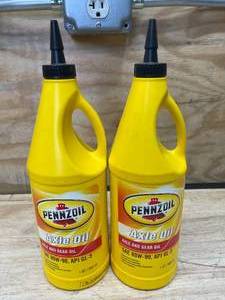 lot 106 image: Lot of 2 - Pennzoil Axle and Gear Oil SAE 80W-90