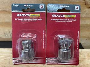 lot 126 image: Avagard 34 Male and Female Universal Quick-Connect Coupler Set