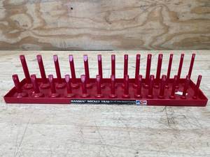 lot 137 image: Hansen Socket Tray for 12 Drive Standard Sockets