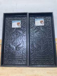 lot 138 image: Lot of 2 - Trafficmaster 17x35 Rubber Boot Tray
