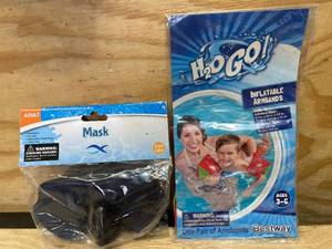 lot 142 image: Swimming Goggles and Inflatable Armbands