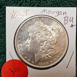 lot 21 image: 1890-S Morgan $1 BU 
