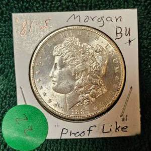 lot 22 image: 1881-S Morgan $1 BU  Proof Like