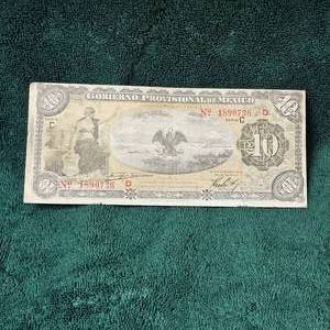lot 32 image: 1914 10 Peso Mexico Large Note