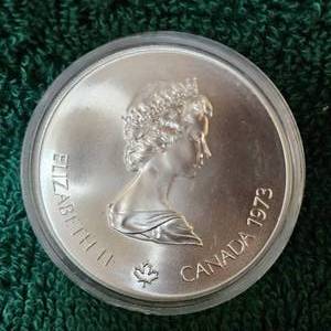 lot 38 image: 1973 $5 Silver Olympics Coin 1976