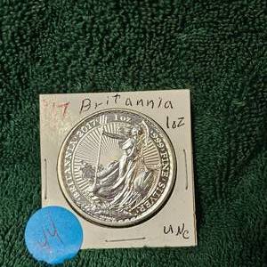 lot 44 image: 2017  Britania 1 oz UNC-2 pounds