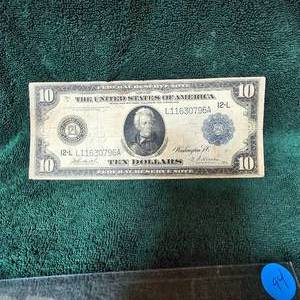 lot 94 image: 1914 $10 FRN Large Note