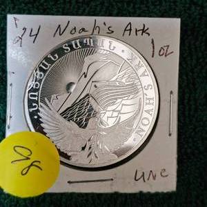 lot 98 image: 2024 Noahs Ark 1 oz Round UNC, ROA