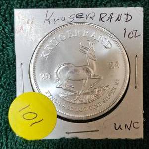 lot 101 image: 2024 Kruger Rouns 1oz UNC