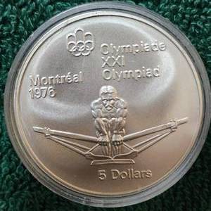 lot 143 image: 1976 21st Olympics 1 oz Silver $5 Coin