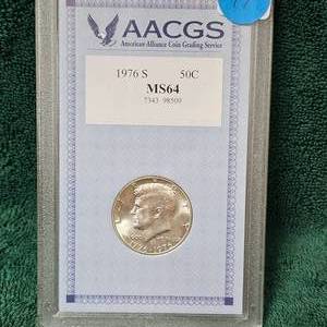 lot 149 image: 1976-S Kennedy Silver MS64