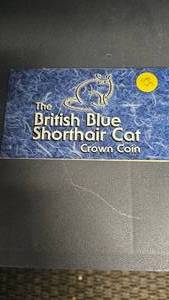 lot 85 image: 1999 Crown Coin British Blue Short Hair Cat