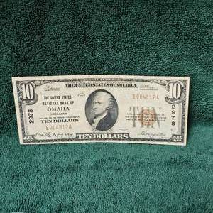 lot 112 image: 1929 National Bank of Omaha, NB Note