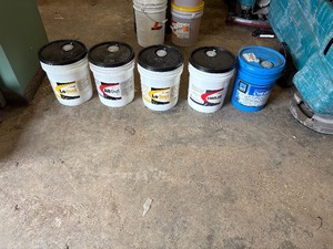 lot 106 image: 2 lo-Test Acidic Tile & Grout Cleaner, 1 AllOut Premium Traffic Lane Cleaner, 1 Emulso Carpet Cleaning Solution, 1 Clean by Peroxy