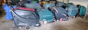 lot 16 image: 10 Floor Scrubbers, Including the following brands and models 1 Viper FANG 28T, 1 Clarke, 5 Nobles, 1 Tennant T500, & 1 Tennant 5400