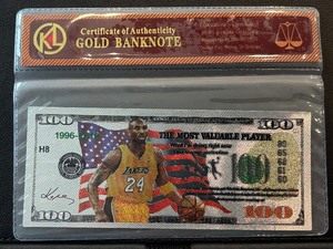 lot 7 image: Kobe Bryant $100 Dollar Silver Note