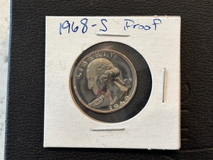 lot 16 image: 1968-S Washington Quarter Proof