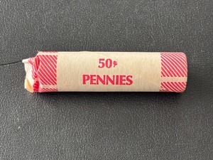 lot 35 image: Lincoln Steel Wheat Cent Roll