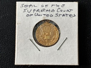lot 40 image: Seal of the Supreme Court of the United States Medallion