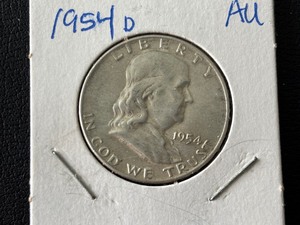 lot 45 image: 1954-D Franklin Half Dollar