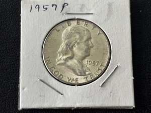 lot 46 image: 1957 Franklin Half Dollar