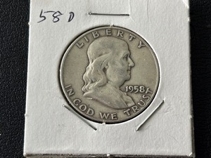 lot 47 image: 1958-D Franklin Half Dollar