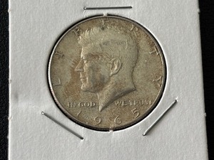 lot 55 image: 1965 Kennedy Half Dollar 40% Silver