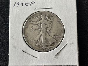 lot 62 image: 1935 Walking Liberty Half Dollar
