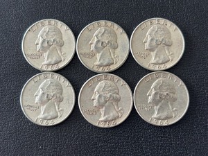 lot 83 image: Washington Silver Quarters