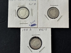 lot 89 image: Barber Dimes