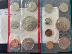 lot 97 image: 1974 P & D Mint Set