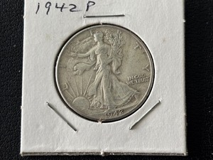 lot 72 image: 1942 Walking Liberty Half Dollar