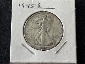 lot 78 image: 1945-S Walking Liberty Half Dollar