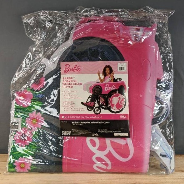 lot 77G image: Brand New InSpirit Designs Childs Barbie Adaptive Wheel Chair Cover N