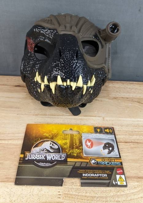 lot 79G image: Brand New Mattel Jurassic World Dino Trackers Indoraptor Mask N