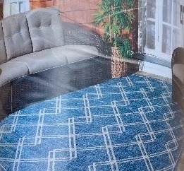 lot 8B image: Brand New Safavieh Resort Collection 8 x 10 Outdoor & Indoor Area Rug $146 Retail N