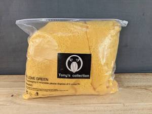 lot 152 image: Brand New Tonys Collection Yellow Sheer Curtains 2 Panels N