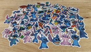 lot 70H image: 50 Total Brand New Lilo and Stitch Stickers N