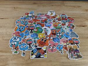lot 122 image: 50 Total Brand New The Amazing World Of Gumball Stickers N