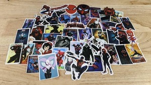 lot 80H image: 50 Total Brand New Spiderman Stickers N