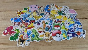 lot 78 image: 50 Total Brand New Pokemon Stickers N