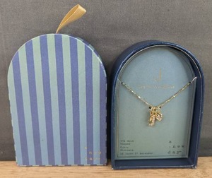 lot 99 image: Brand New A New Day J Joy Is Contagious 14K Gold Dipped Cubic Zirconia 16 with 3 Extender Necklace N