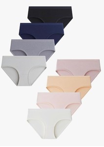 lot 155 image: Brand New Domee Brand Teen Girls Underwear Pink Gray Nude 8 Total Size Large N