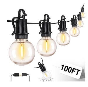lot 54 image: Brand New ZJOJO 100FT Outdoor String Lights, G40 Globe Outdoor Lights with 50 Shatterproof LED Bulbs $90 Retail N