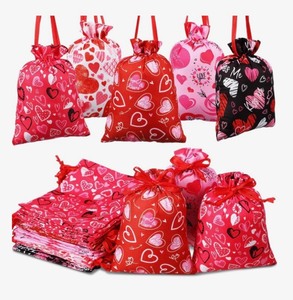 lot 103 image: Brand New Capoda 50 Pcs Valentines Day Satin Gift Bags N