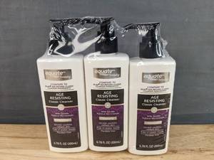 lot 74H image: 3 Brand New Bottles Equate Age Resisting Classic Cleanser for Healthy Younger Looking Skin, 6.78 fl oz Each N