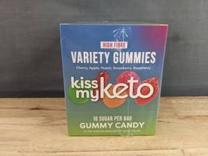lot 66 image: Brand New Kiss My Keto High Fiber Gummy Candy N